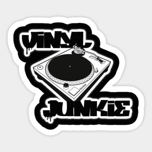 Vinyl Junkie. Sticker